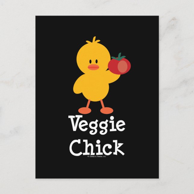 Veggie Chick Postcard (Front)
