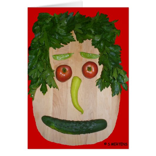 Veggie Face Cards (Front)