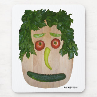 Veggie Face Mouse Pad