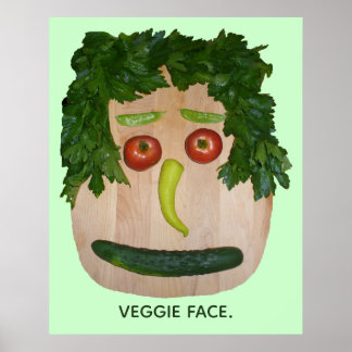 Veggie Face Poster