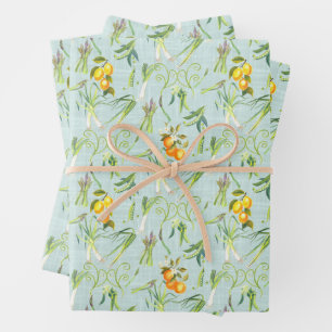 Veggie Garden Print for Gardeners & Foodies Wrapping Paper Sheets