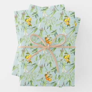 Veggie Garden Print for Gardeners & Foodies Wrapping Paper Sheets