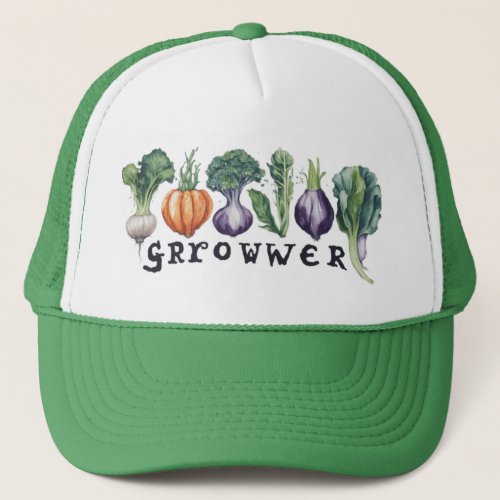 Veggie Growwer Cap Cultivate Your Style Trucker Hat