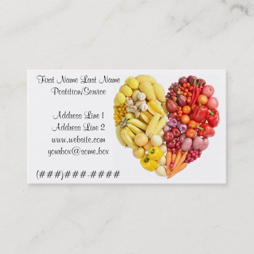 Veggie Heart Business Card