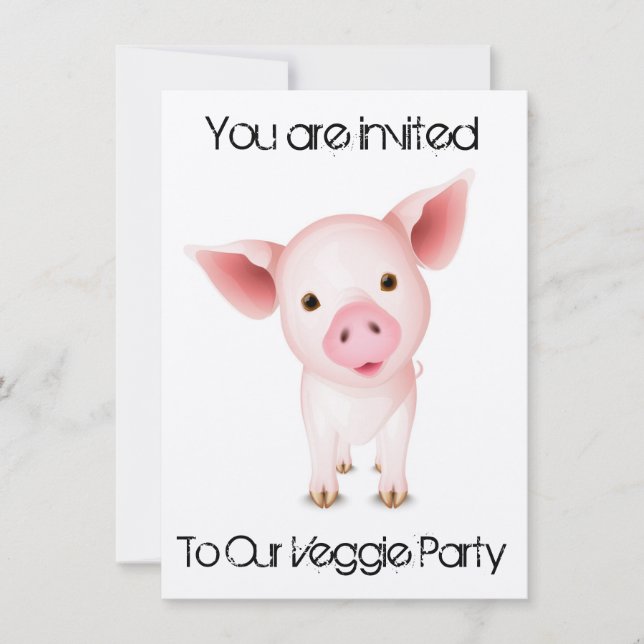 Veggie Invitation card (Front)