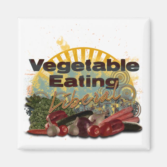 Veggie Liberal Magnet (Front)