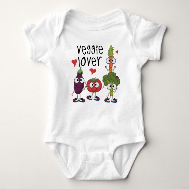 Veggie Lover Baby Bodysuit (Front)
