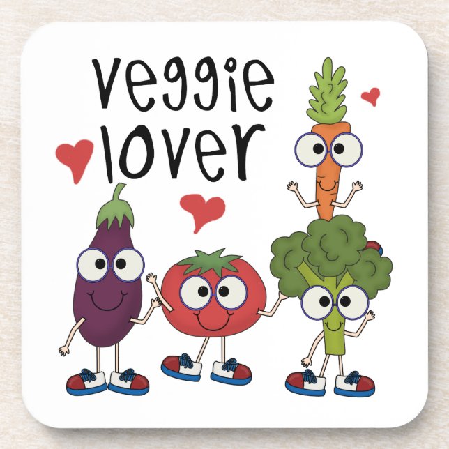 Veggie Lover Drink Coaster (Front)