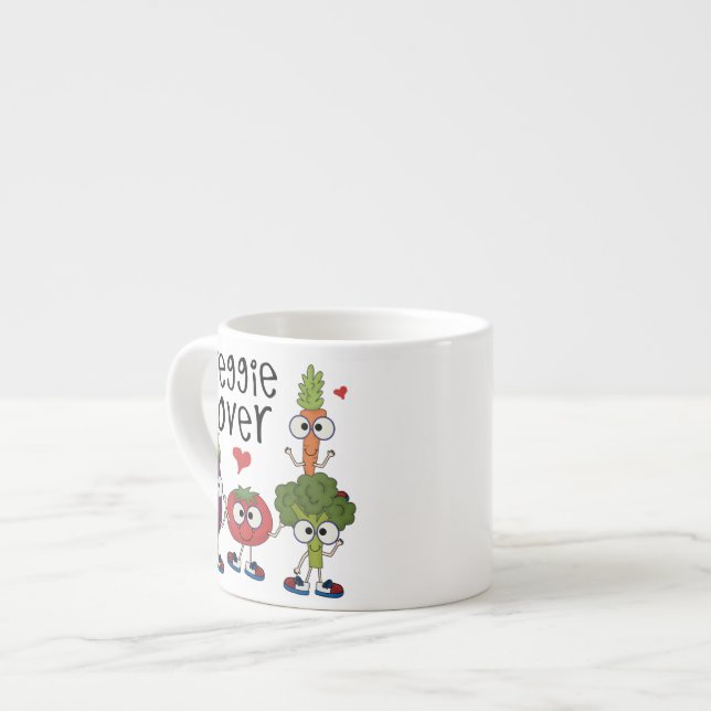 Veggie Lover Espresso Cup (Front Left)