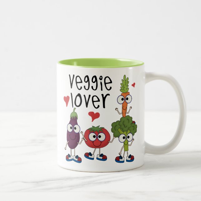 Veggie Lover Two-Tone Coffee Mug (Right)