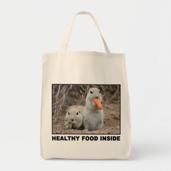 Veggie Loving Squirrels Canvas Tote by poozybear at Zazzle