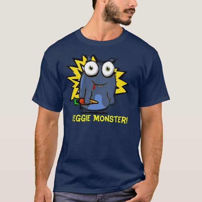 Veggie Monster Dark T-shirt (Front)