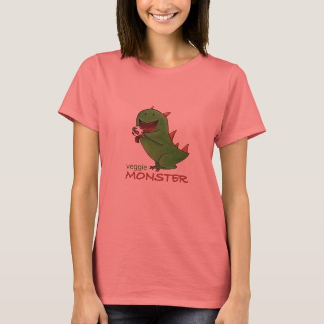 Veggie Monster ladies shirt (Front)