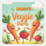 Veggie Party Favor Stickers