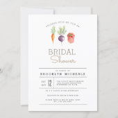Veggie Patch | Watercolor Bridal Shower Invitation (Front)