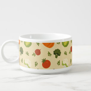 Veggie Pattern Garden-Inspired Bowl