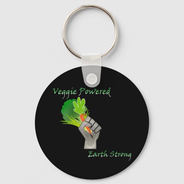 Veggie Powered Keychain (Front)