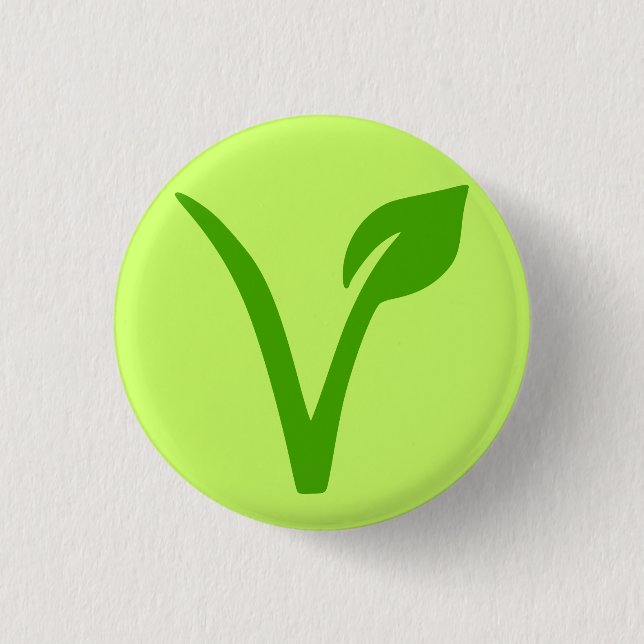 veggie pride,vegan,vegetarian,vegetarians,vegans button (Front)