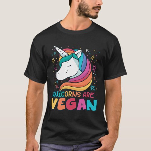 Veggie Rainbow Vegan Unicorn Lover Rainbow Plant B T_Shirt
