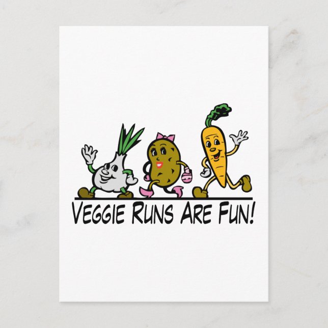 Veggie Runs Postcard (Front)