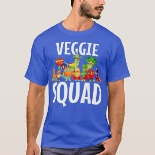 Veggie Squad Shirt Retro Vegetable Shirt Vegan Veg