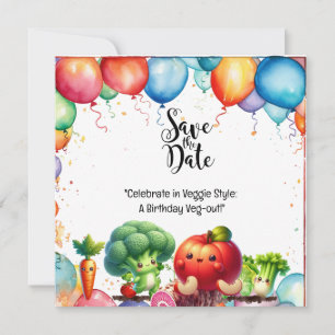Veggie Style: A Birthday Veg-out! Invitation