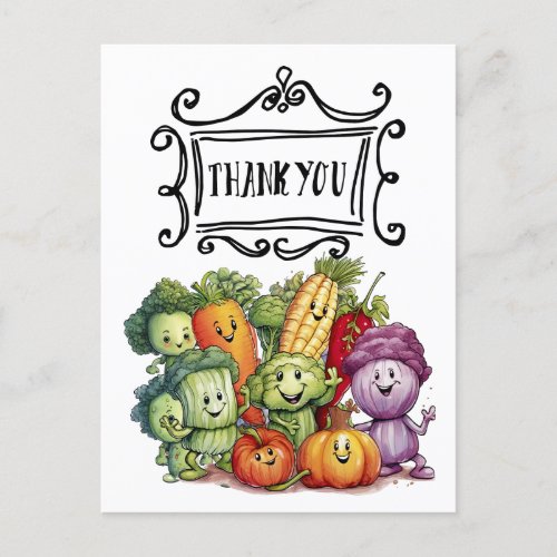 Veggie vegetable Vegetarian appreciation Postcard