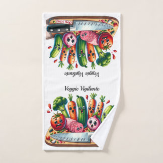 Veggie Vigilante Crime Scene Kitchen Towel
