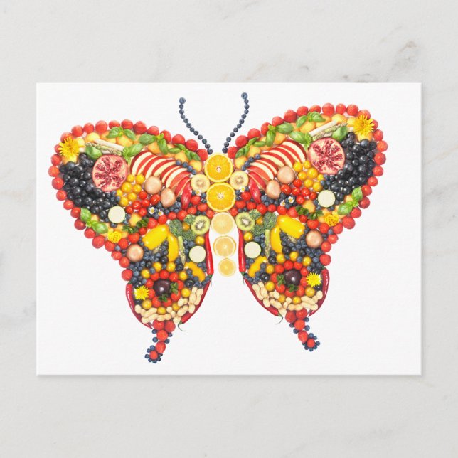 veggieart butterfly postcard (Front)
