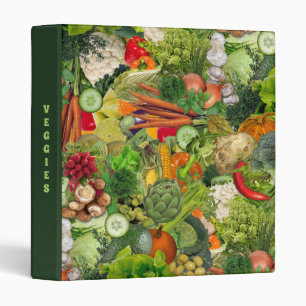Veggies 3 Ring Binder