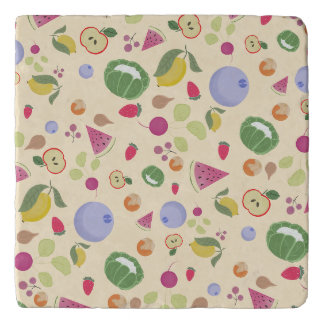 veggies and fruits trivet