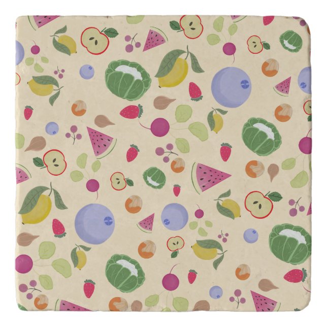 veggies and fruits trivet (Front)