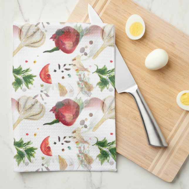 Veggies and Spices Towel (Quarter Fold)