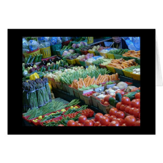 Veggies At Atwater Market Cards