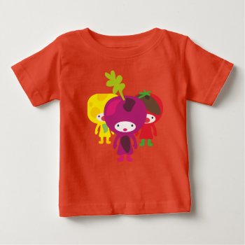 Veggies Babyshirt Baby T-shirt by designalicious at Zazzle