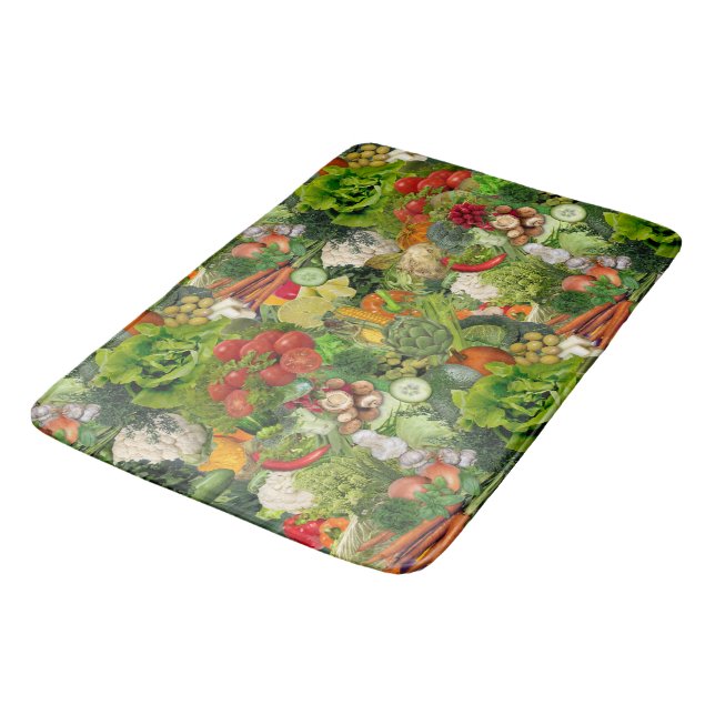 Veggies Bathroom Mat (Angled)