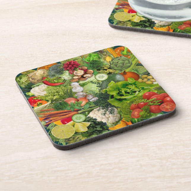 Veggies Beverage Coaster (Left Side)