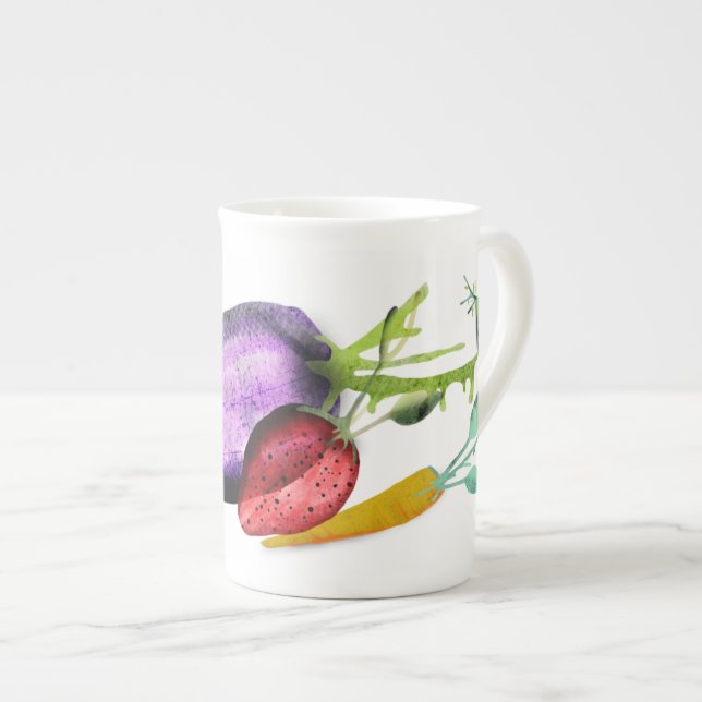 Veggies Bone China Mug (Front Right)
