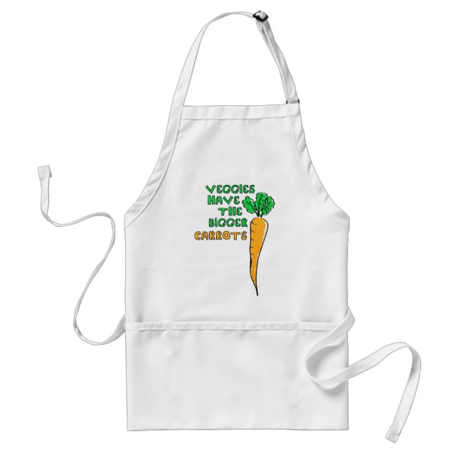Veggies' Carrots Adult Apron (Front)