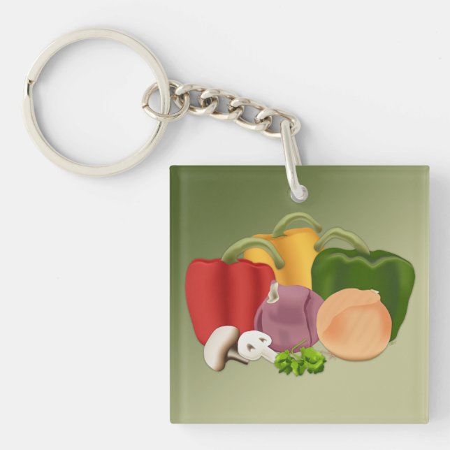 Veggies Keychain (Front)