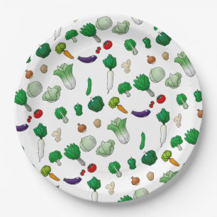 Veggies Paper Plates