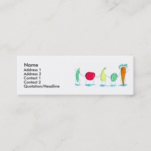 Veggies Profile Card Business Card Template