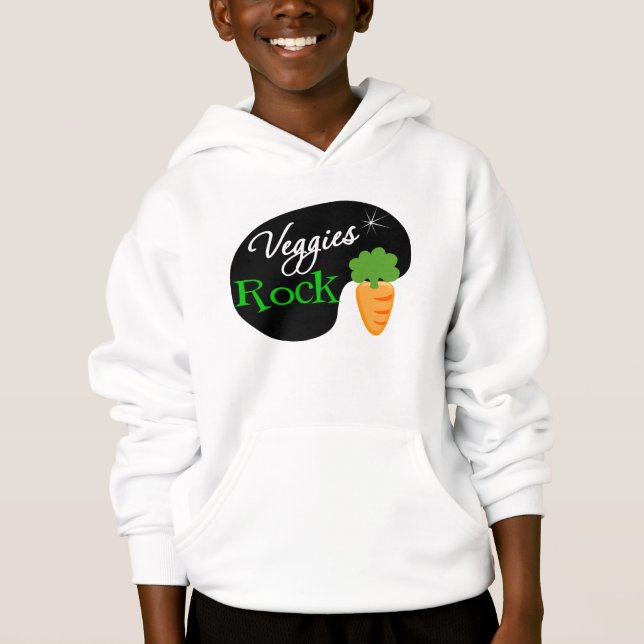 Veggies Rock Hoodie (Front)