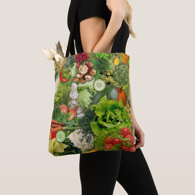 Veggies 🥕🥬🧅 tote bag (Close Up)