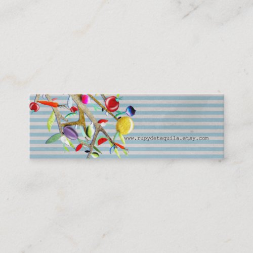 Veggies Watercolor Mini Business Card