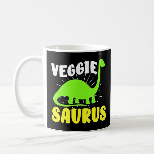 Veggiesaurus Dino Vegetarian No Meat Plant Based D Coffee Mug