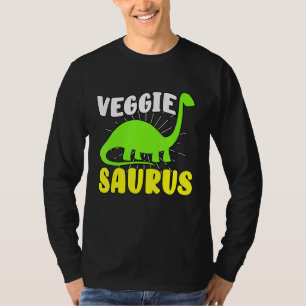 Veggiesaurus Dino Vegetarian No Meat Plant Based D T-Shirt