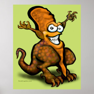 Veggiesaurus Rex Poster