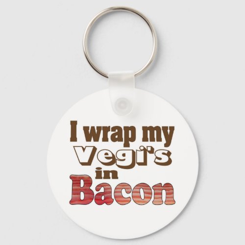 Vegi Wrapped Bacon Keychain