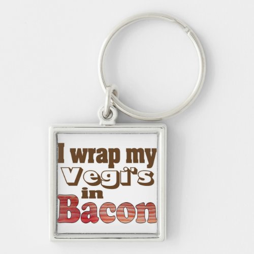 Vegi Wrapped Bacon Keychain